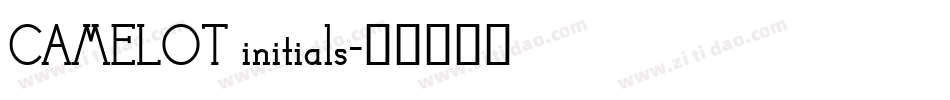 CAMELOT initials字体转换